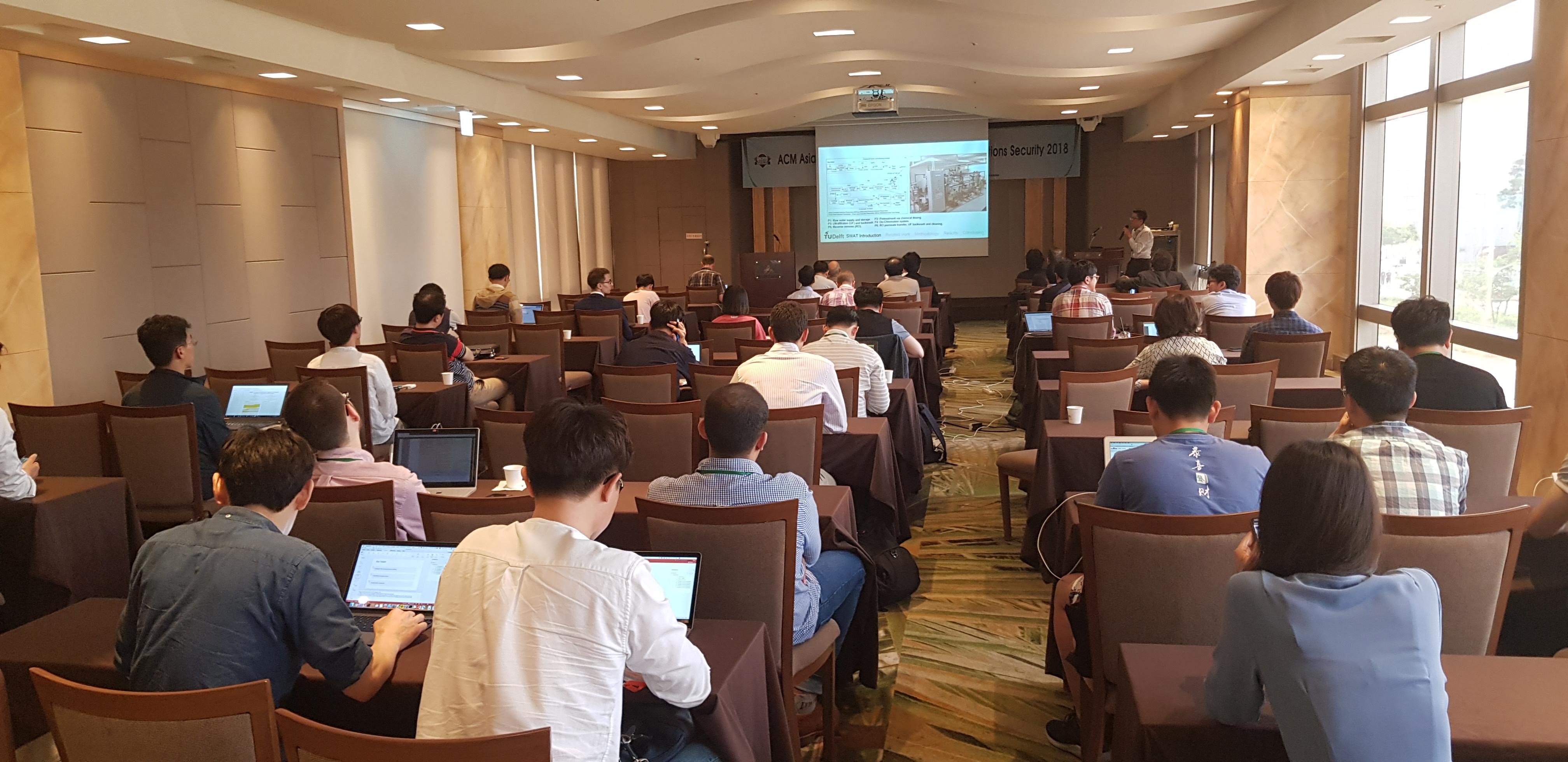 Paper presentation at ASIACCS 2018 marks the first success of TU